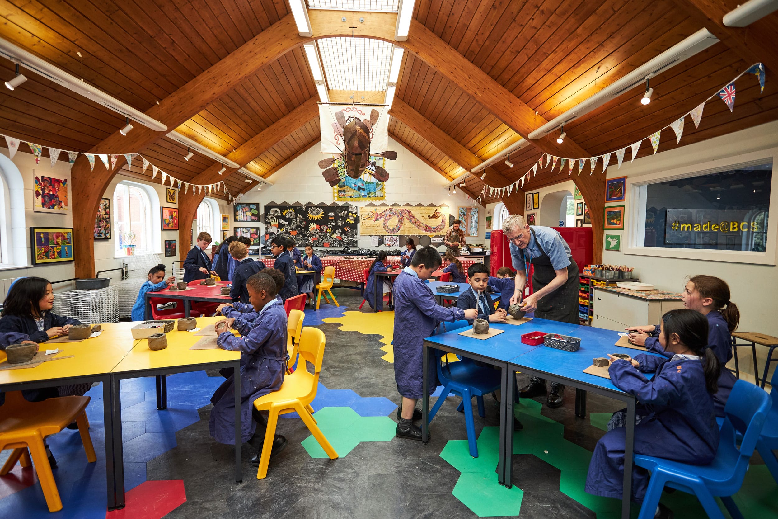The Creative Arts Studio at The Blue Coat School Birmingham.